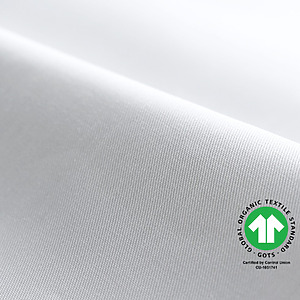 white light twill fabric gots certified