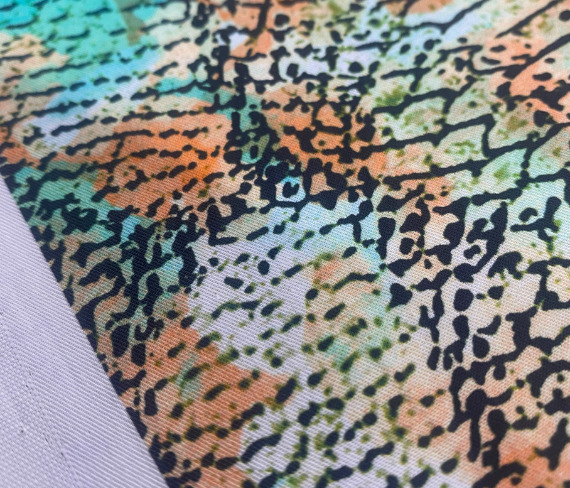 light twill printed with snake skin