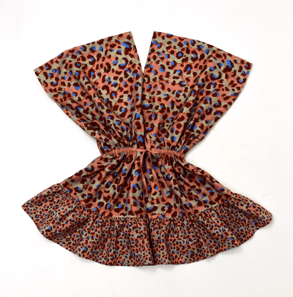 beach dress with animal print