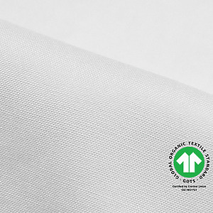 white cotton canvas fabric available to print on