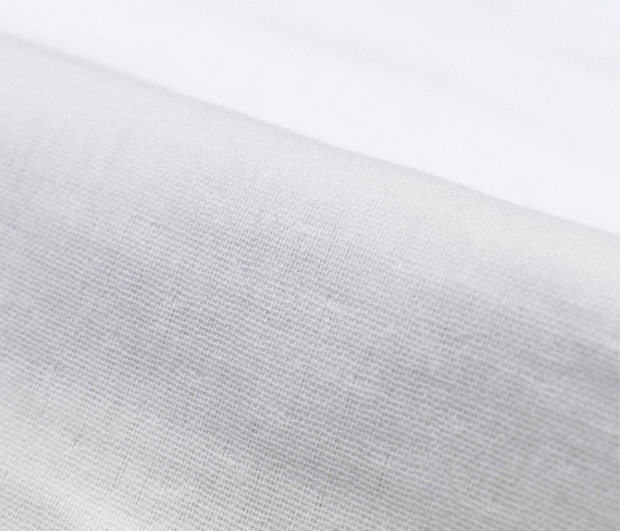 white muslin fabric zoomed in available to print on demand